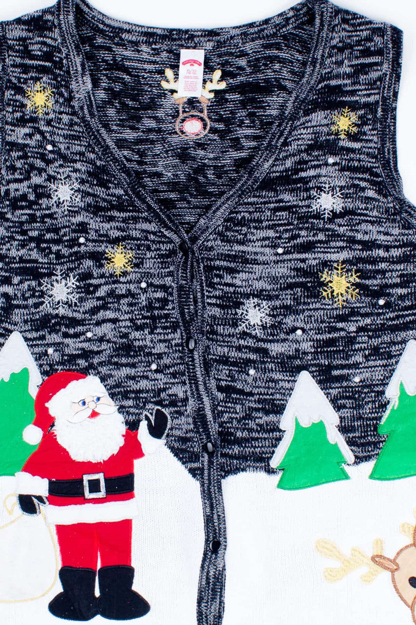 Black Ugly Christmas Vest 54779