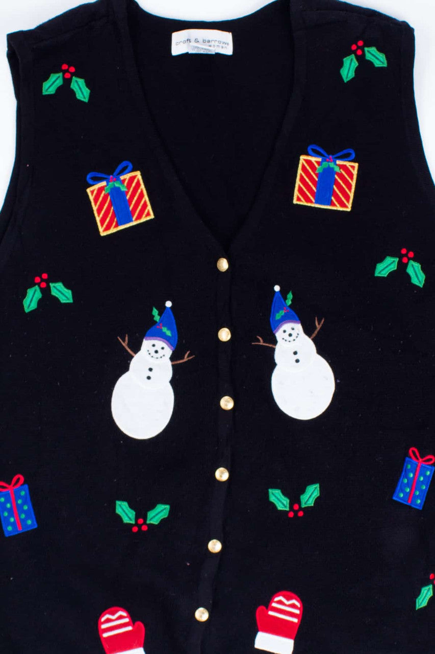 Black Ugly Christmas Vest 54833