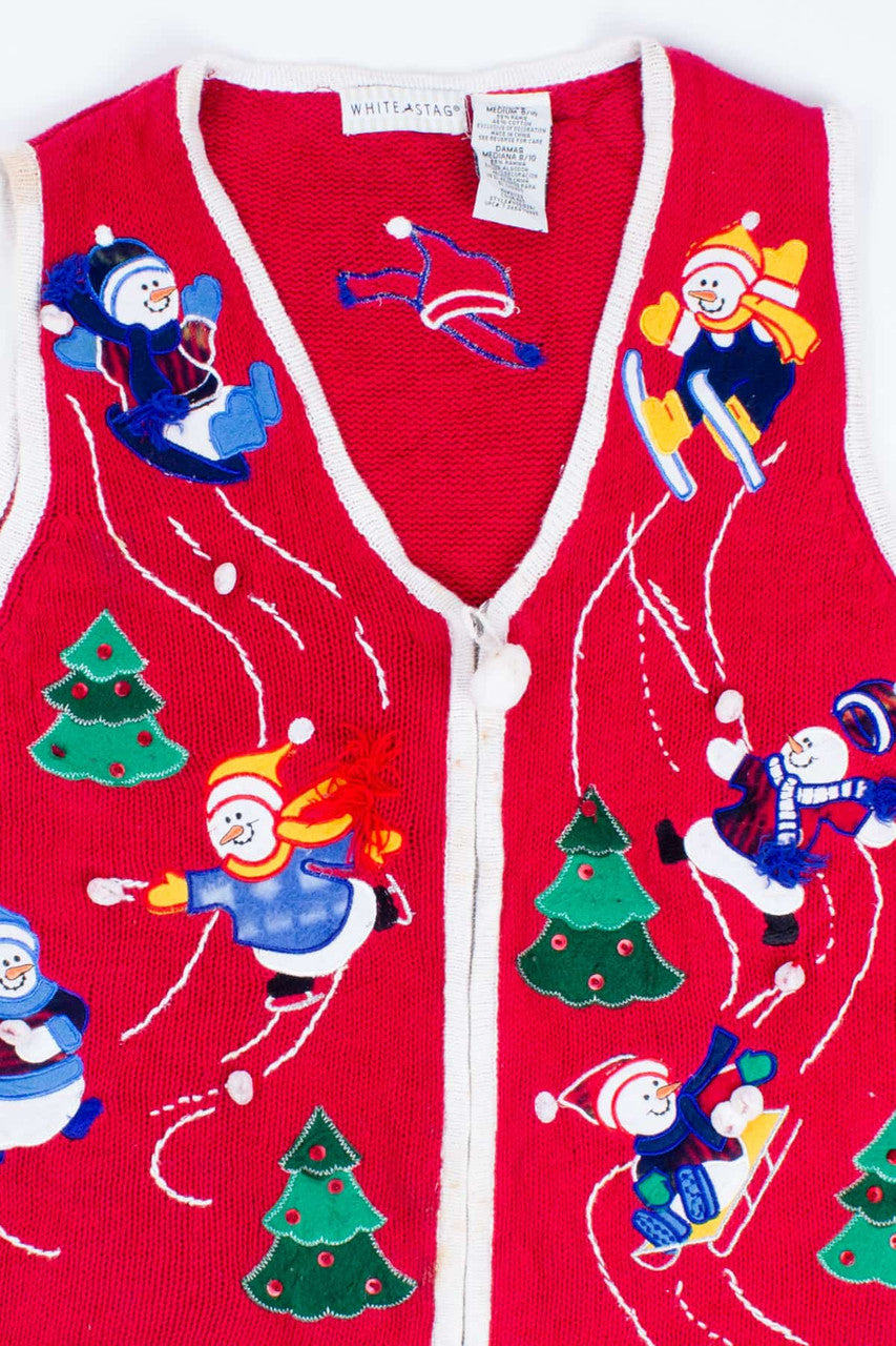 Red Ugly Christmas Vest 54834