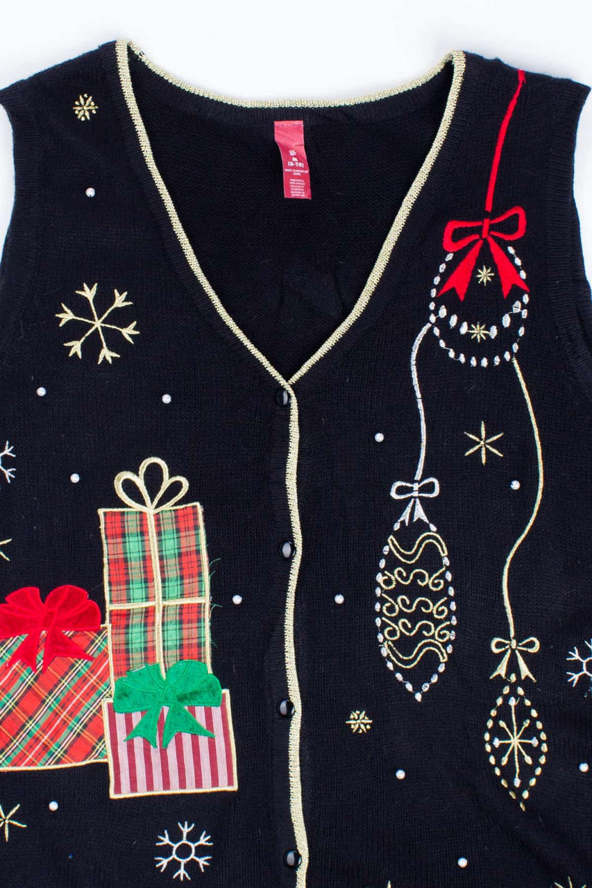 Black Ugly Christmas Vest 54885