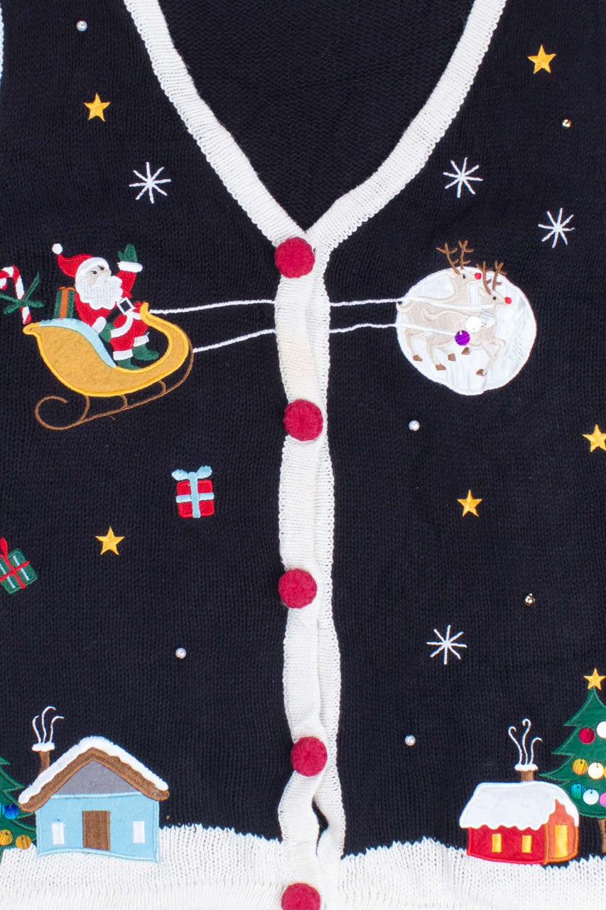 Black Ugly Christmas Vest 54886