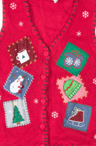 Red Ugly Christmas Vest 54922