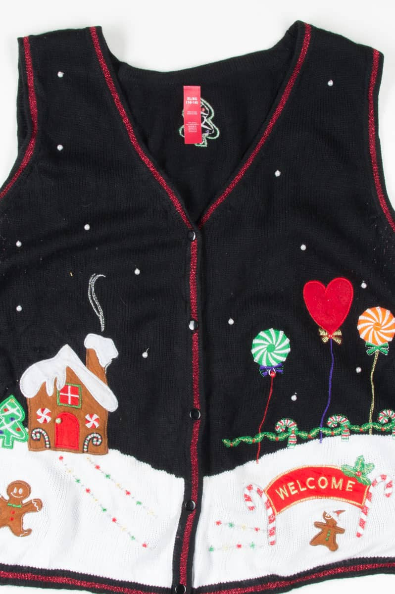 Black Ugly Christmas Vest 54957