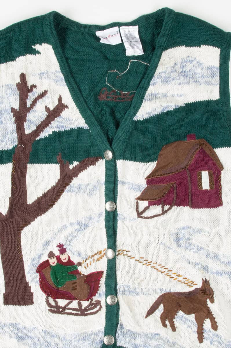 Green Ugly Christmas Vest 54986