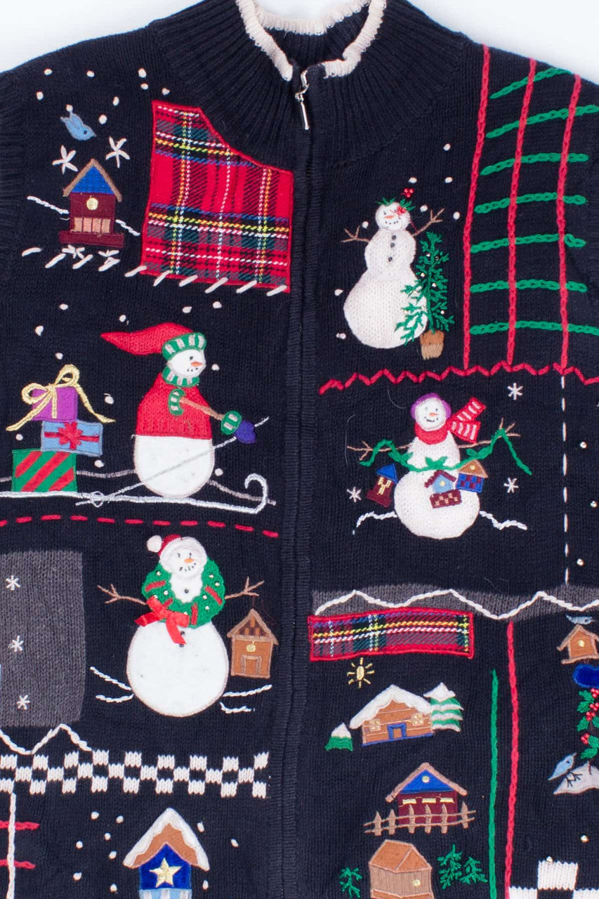Black Ugly Christmas Vest 55004