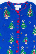 Blue Ugly Christmas Cardigan 55055