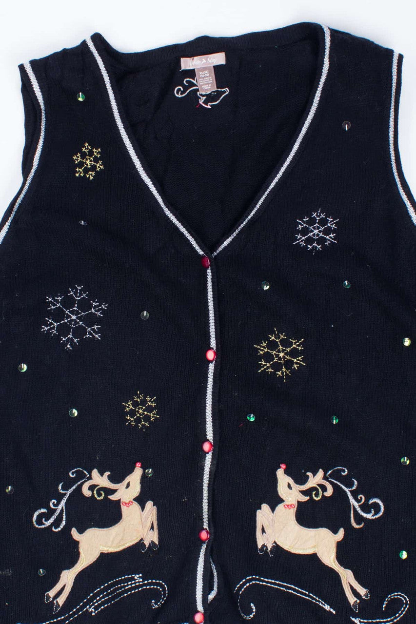 Black Ugly Christmas Cardigan 55063