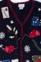Black Ugly Christmas Vest 55073