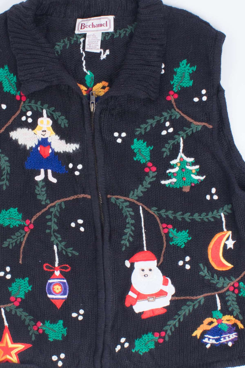 Black Ugly Christmas Vest 55100