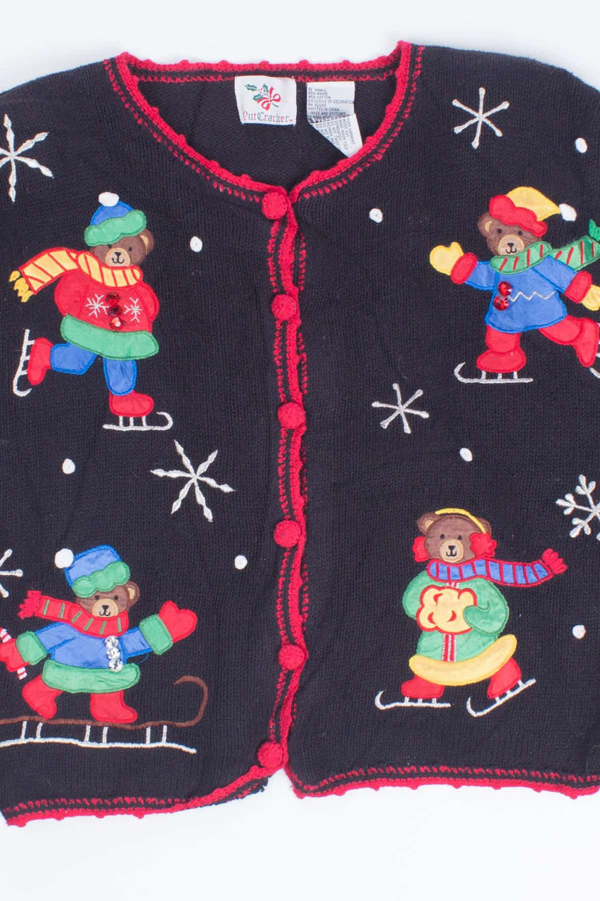 Black Ugly Christmas Cardigan 55105