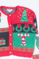 Multicolor Ugly Christmas Cardigan 55122