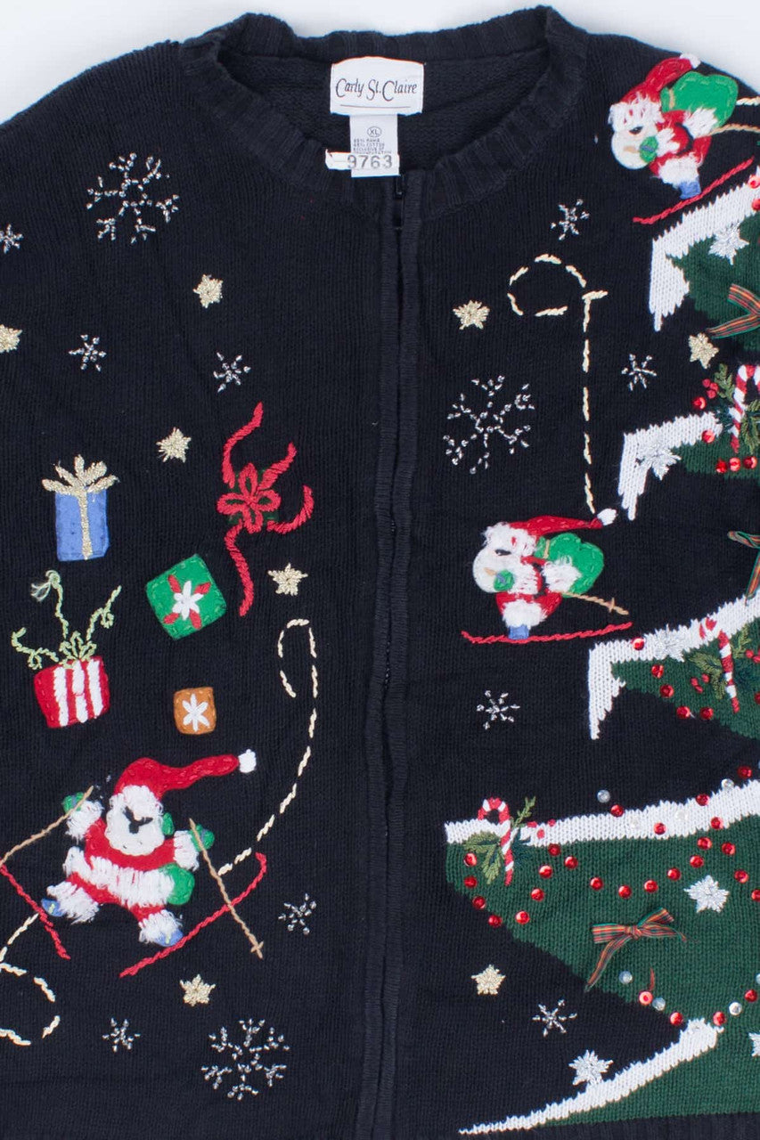 Black Ugly Christmas Cardigan 55136