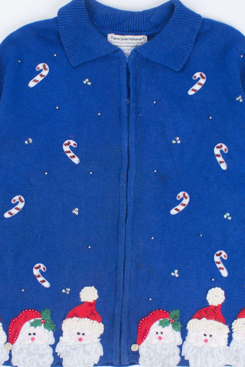 Blue Ugly Christmas Cardigan 55148