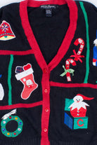 Black Ugly Christmas Cardigan 55156