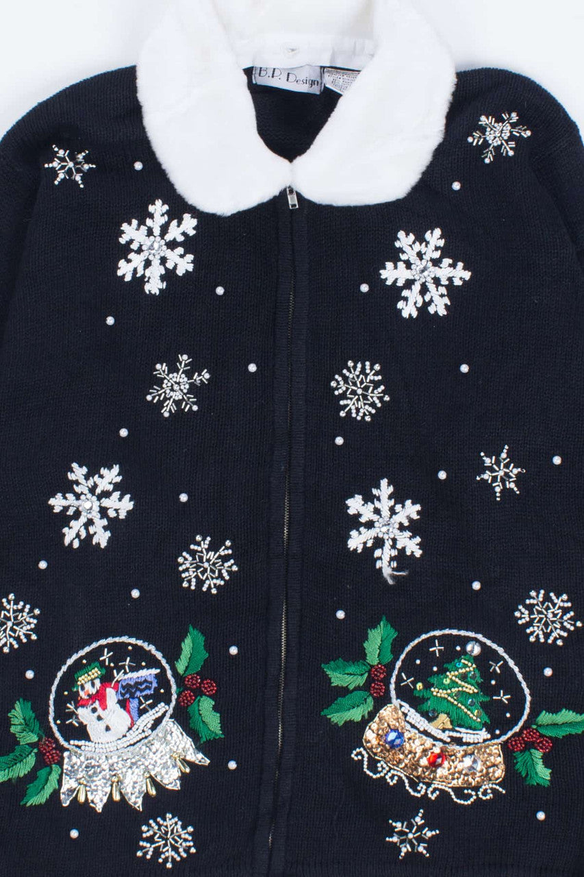 Black Ugly Christmas Cardigan 55157