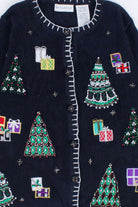 Black Ugly Christmas Cardigan 55160