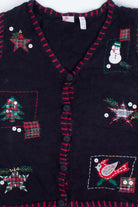 Black Ugly Christmas Vest 55161