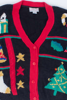 Black Ugly Christmas Cardigan 55164