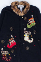 Black Ugly Christmas Cardigan 55168