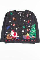 Black Ugly Christmas Cardigan 50785