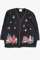 Black Ugly Christmas Cardigan 50805