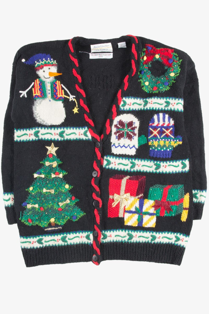 Black Ugly Christmas Cardigan 50943