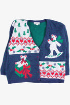 Blue Ugly Christmas Cardigan 51169