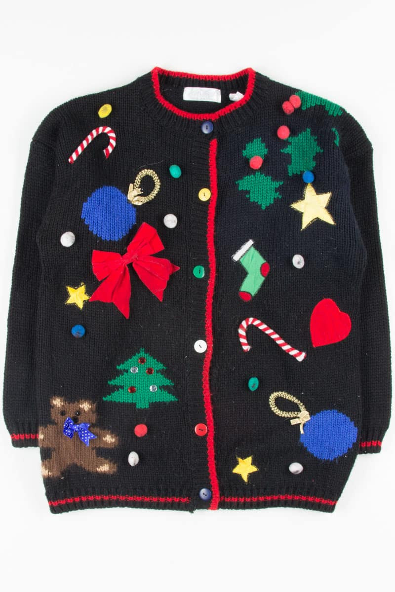 Black Ugly Christmas Cardigan 51569