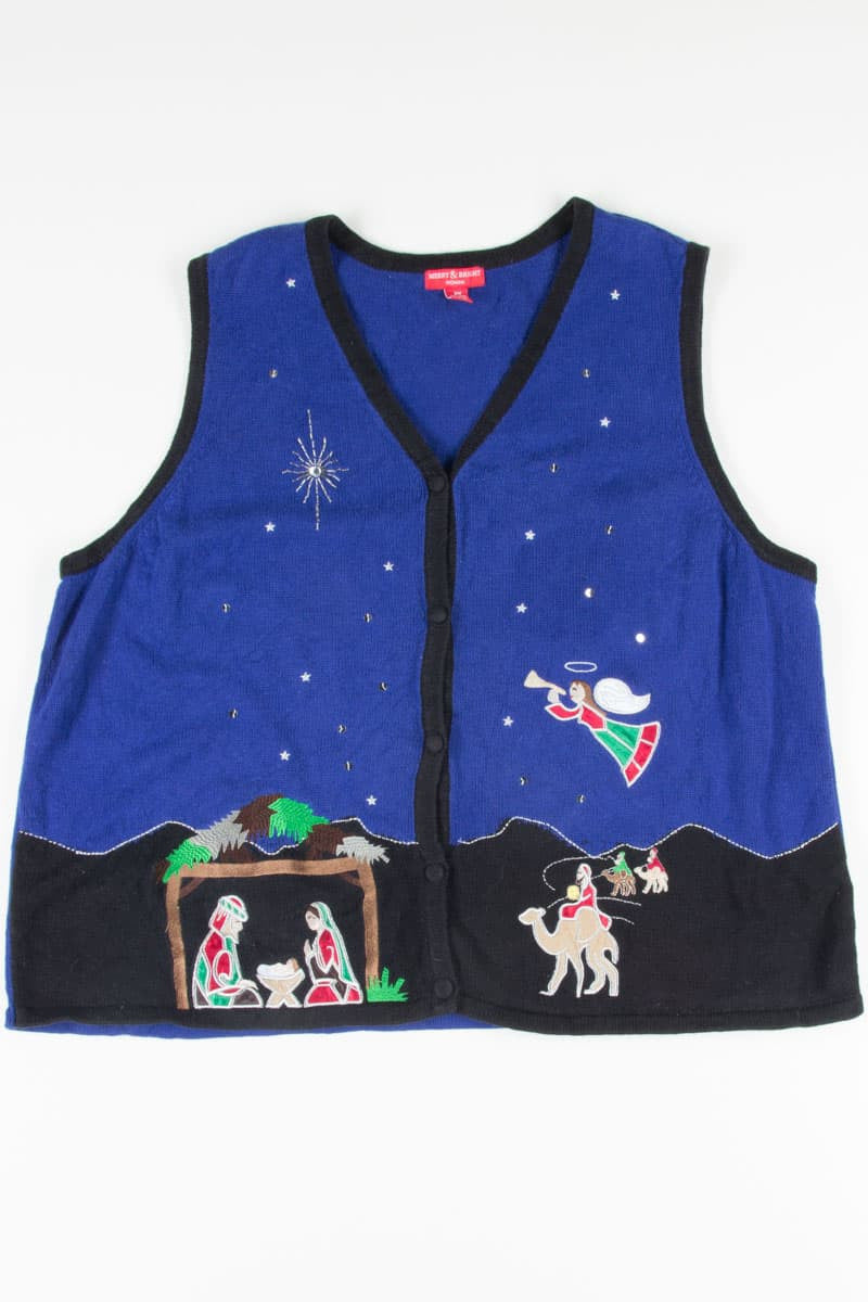 Blue Ugly Christmas Vest 51849