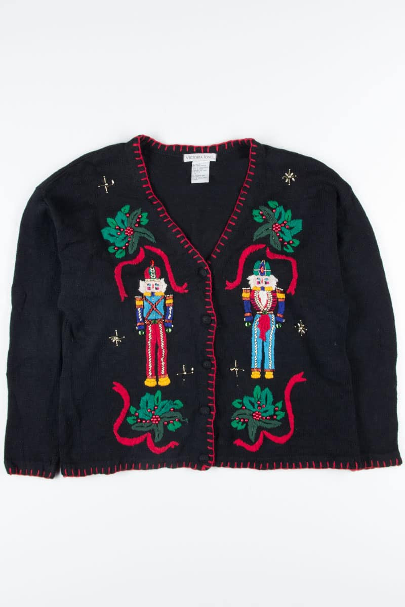 Black Ugly Christmas Cardigan 52107