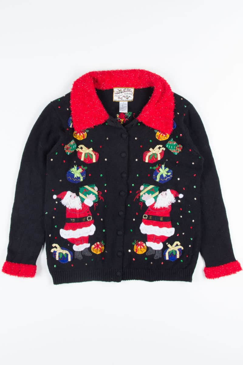 Black Ugly Christmas Cardigan 52166