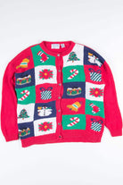 Red Ugly Christmas Cardigan 52181