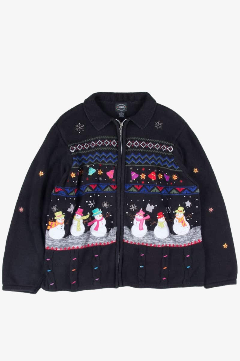 Black Ugly Christmas Cardigan 52204
