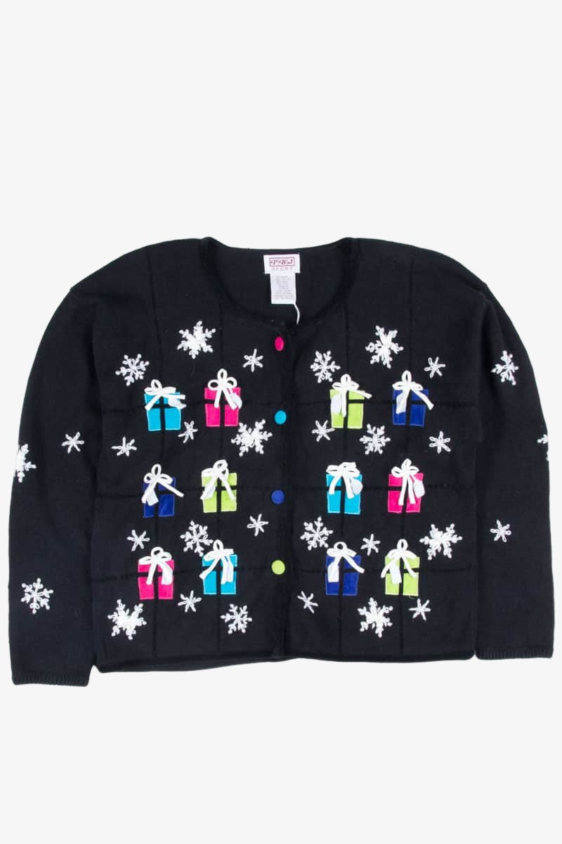 Black Ugly Christmas Cardigan 52211