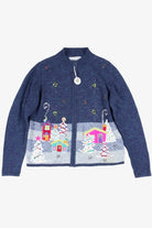 Blue Ugly Christmas Cardigan 52225