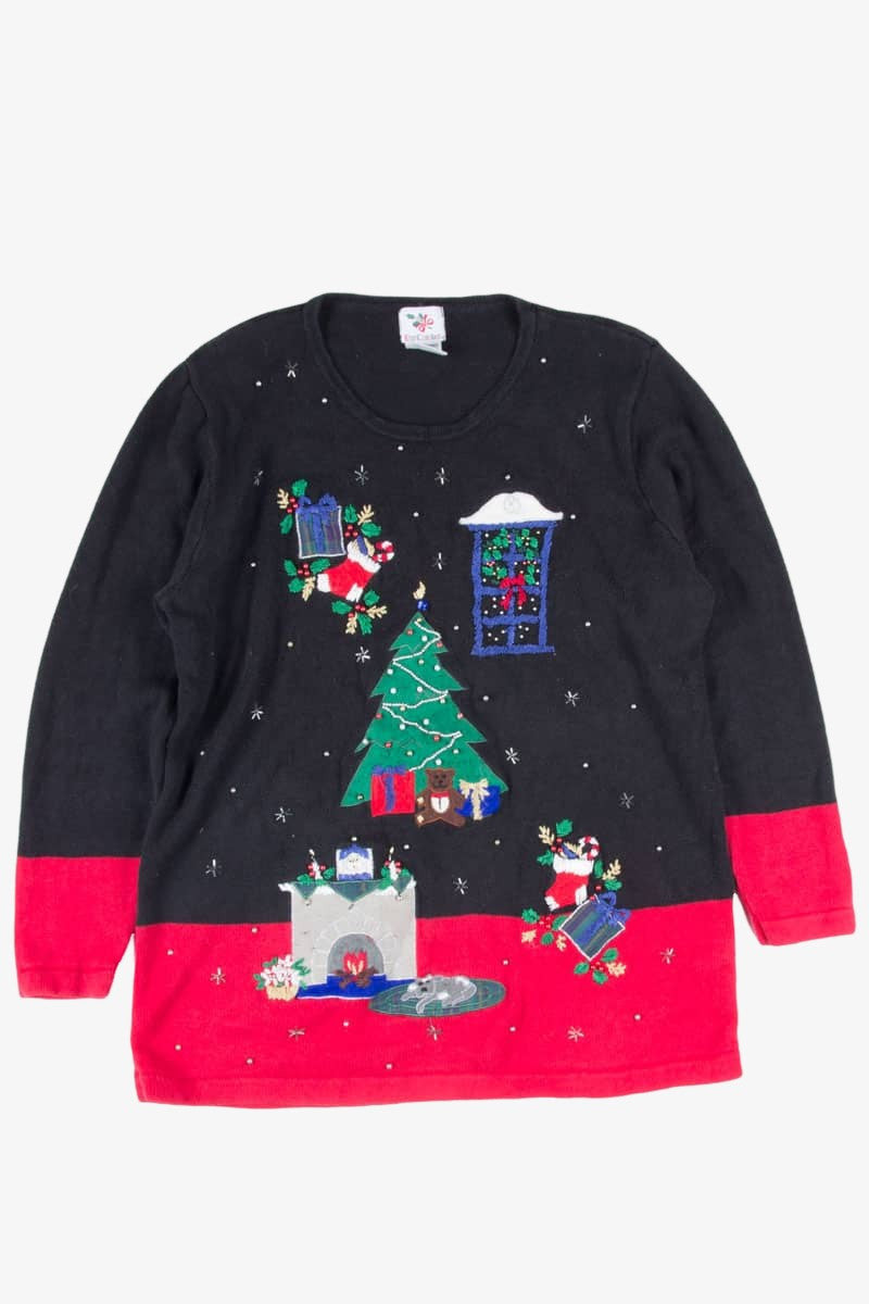 Black Ugly Christmas Pullover 52349