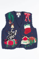 Blue Ugly Christmas Vest 52352