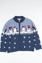 Blue Ugly Christmas Cardigan 52394