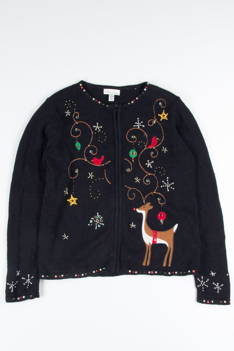 Black Ugly Christmas Cardigan 52463