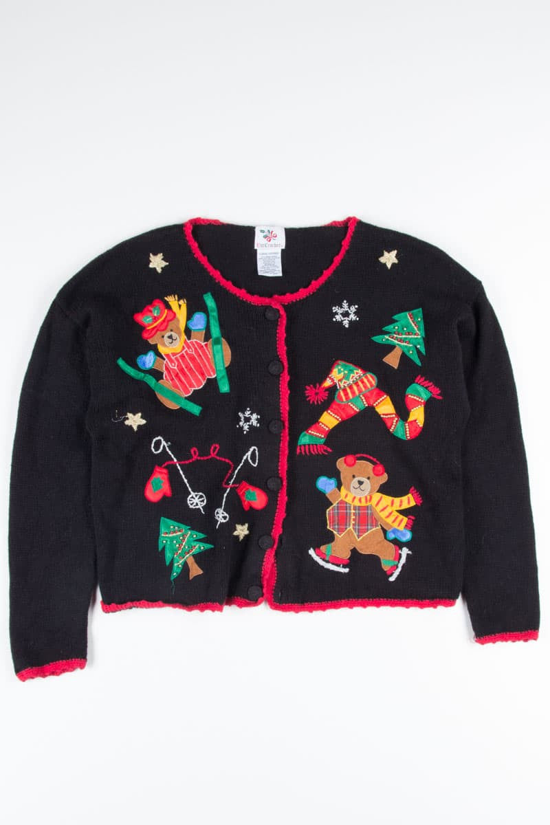 Black Ugly Christmas Cardigan 52472