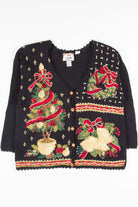 Black Ugly Christmas Cardigan 52638
