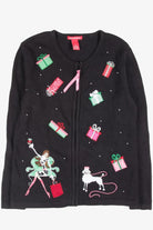 Black Ugly Christmas Cardigan 52647