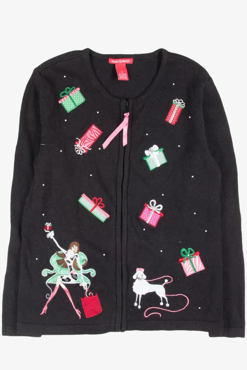 Black Ugly Christmas Cardigan 52647