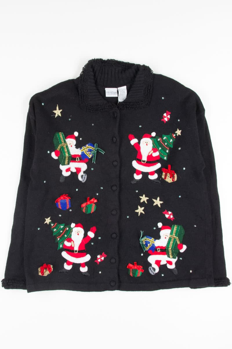 Black Ugly Christmas Cardigan 52658