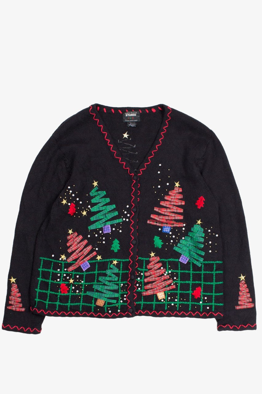 Black Ugly Christmas Cardigan 52708
