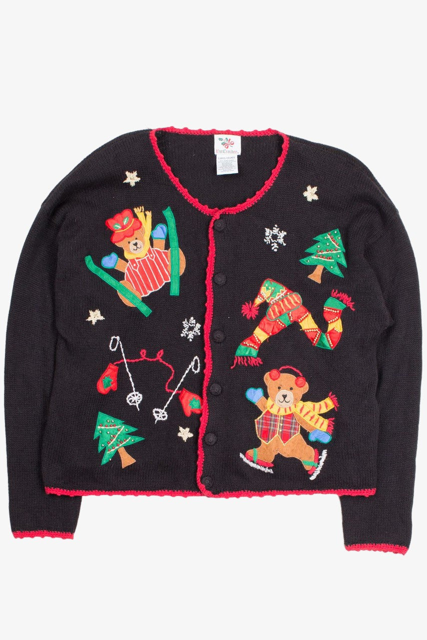 Black Ugly Christmas Cardigan 52722