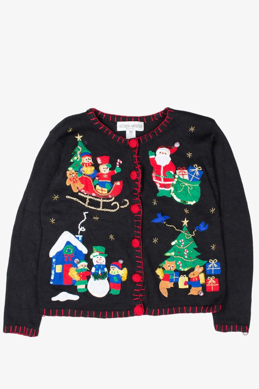 Black Ugly Christmas Cardigan 52733
