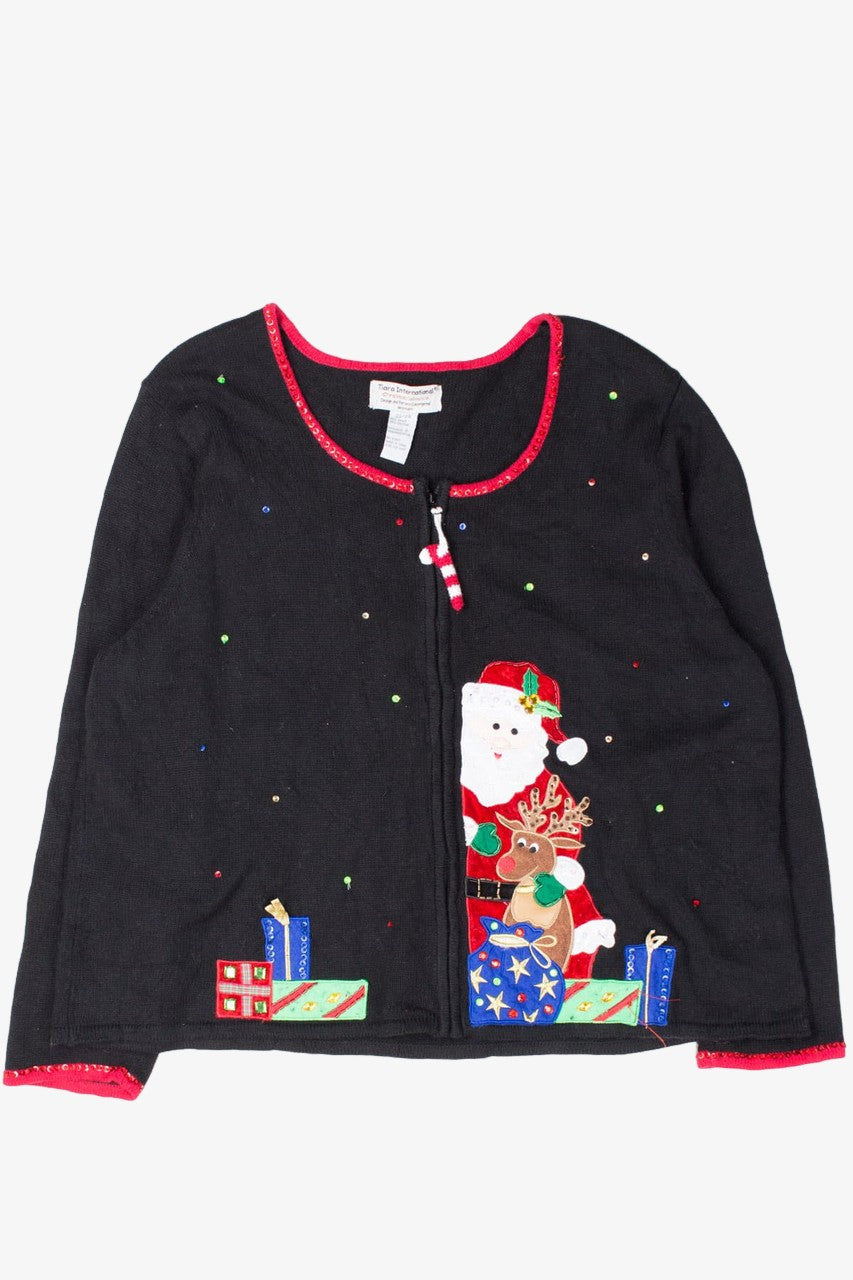 Black Ugly Christmas Cardigan 52736
