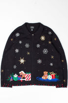 Black Ugly Christmas Cardigan 52737