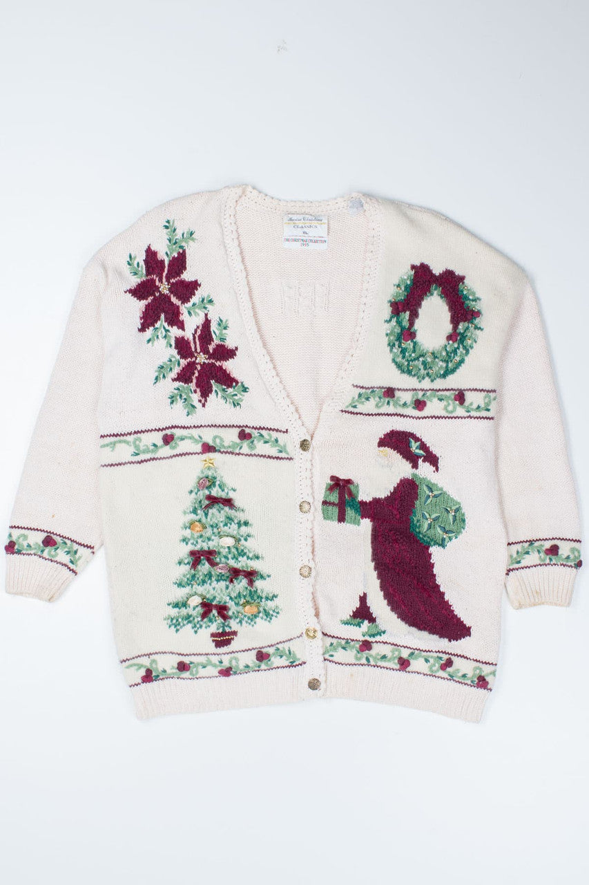 White Ugly Christmas Cardigan 52739